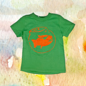 Glub Glub T-Shirt  Green and Orange, Pink and Purple