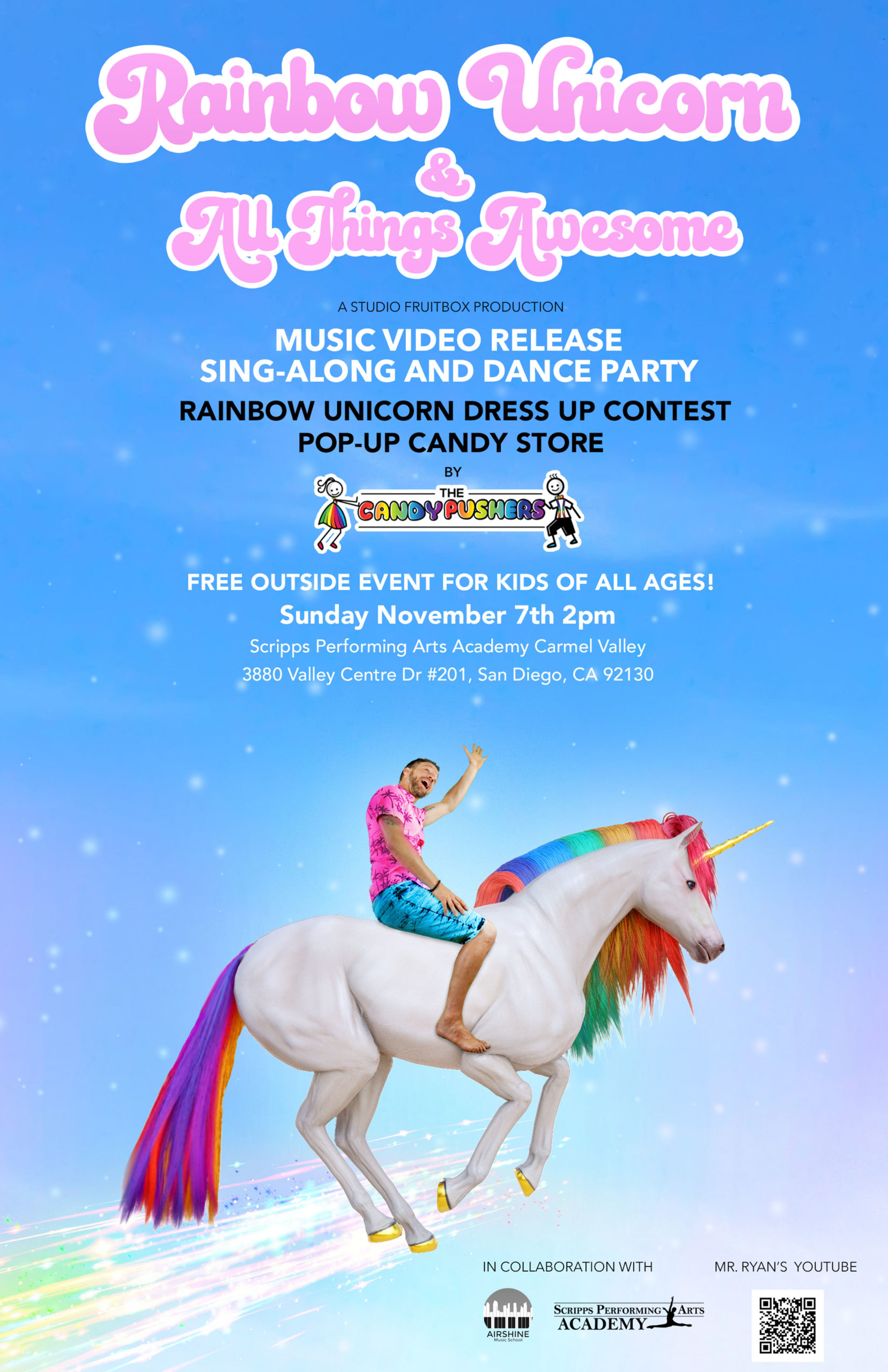 Rainbow Unicorn And All Things Awesome - Promo Video 🌈🦄 Mr. Ryan's Music  - Mr Ryan's Music and Books
